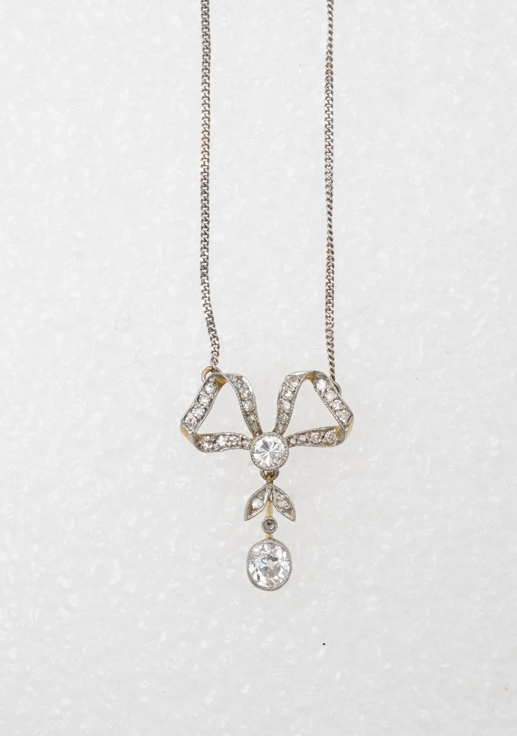 A diamond pendant
